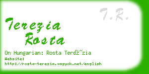 terezia rosta business card